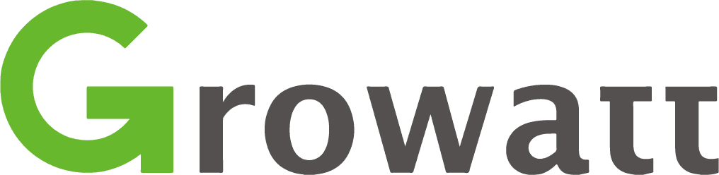 Growatt Logo Growatt — marca parceira da Fótum Engenharia