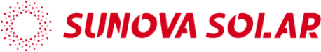 Sunova Solar Logo Sunova Solar — marca parceira da Fótum Engenharia